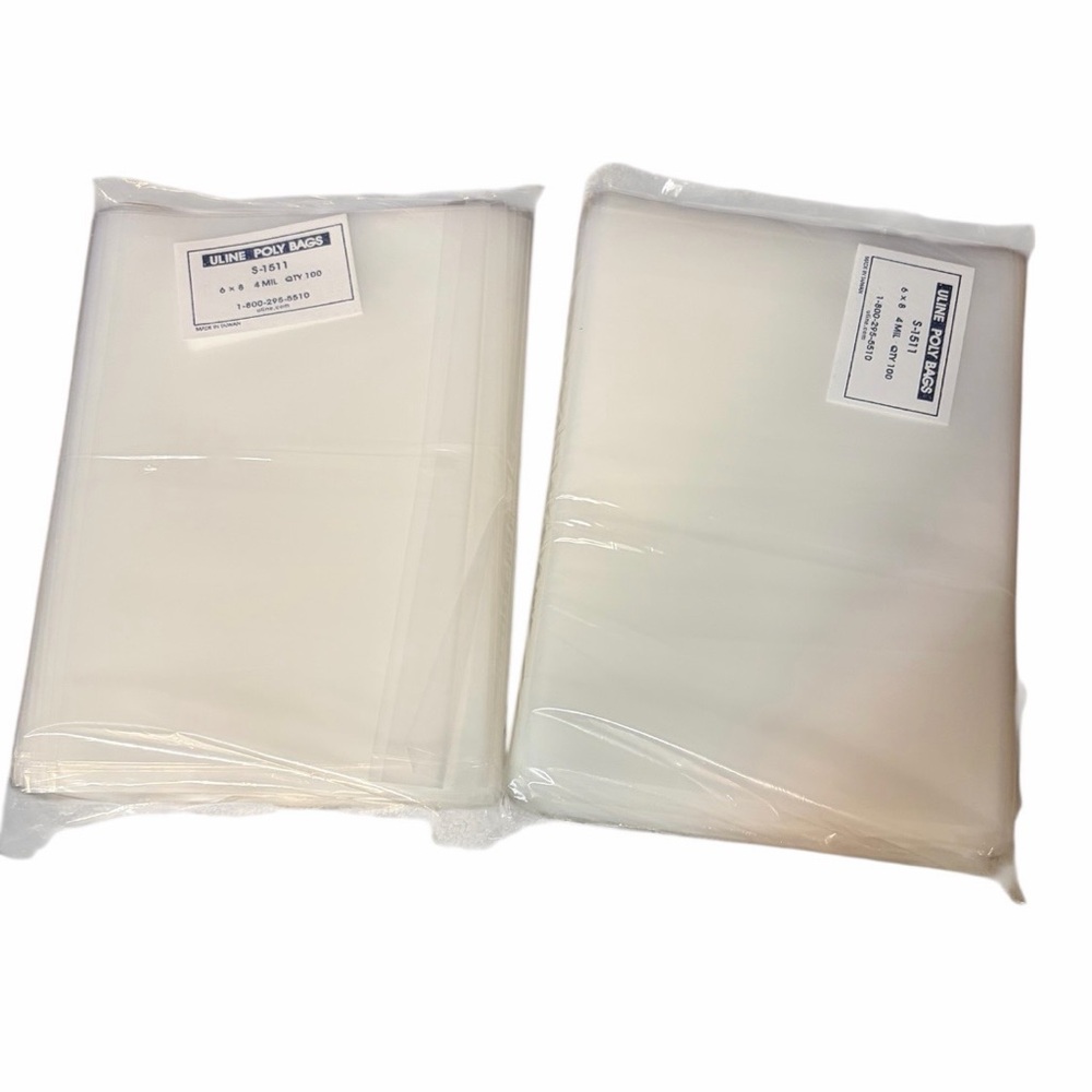 Uline S-1511 6 x 8" Poly Bags Model (200 pcs) NWT